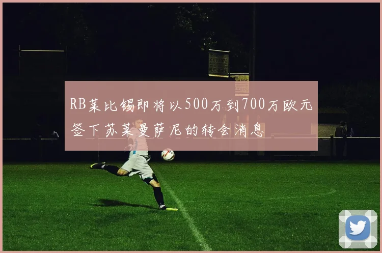 RB莱比锡即将以500万到700万欧元签下苏莱曼萨尼的转会消息